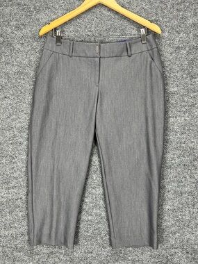 Apt. 9 Capri Women 10 Petite Gray Torie Mod Rise Slacks NEW With Tags